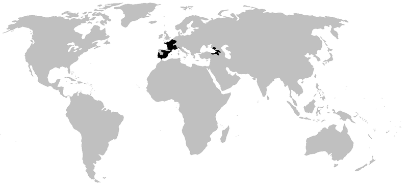 px pelodytidae range