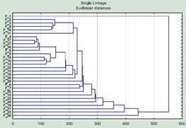 Fig. 4. Clustering of females again, using the same data as in fig. 2, only for the traits with missing data replacement by the mean value is switched on, instead of excluding the trait from the analysis. Failure to understand the essence of the method A prestigious scientific forum presented...